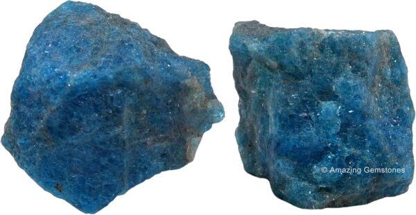2 Pieces Apatite Raw Crystals and Healing Stones